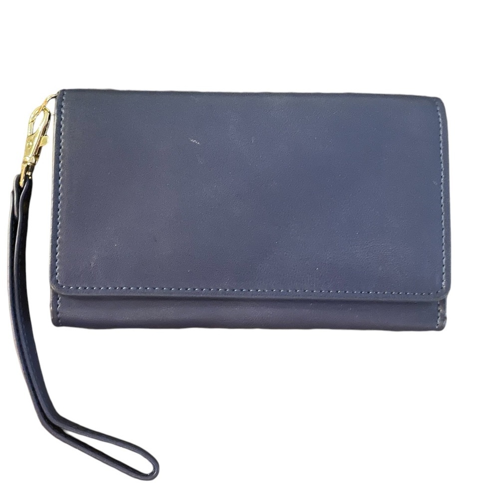 Wristlet Wallet, navy blue, trifold